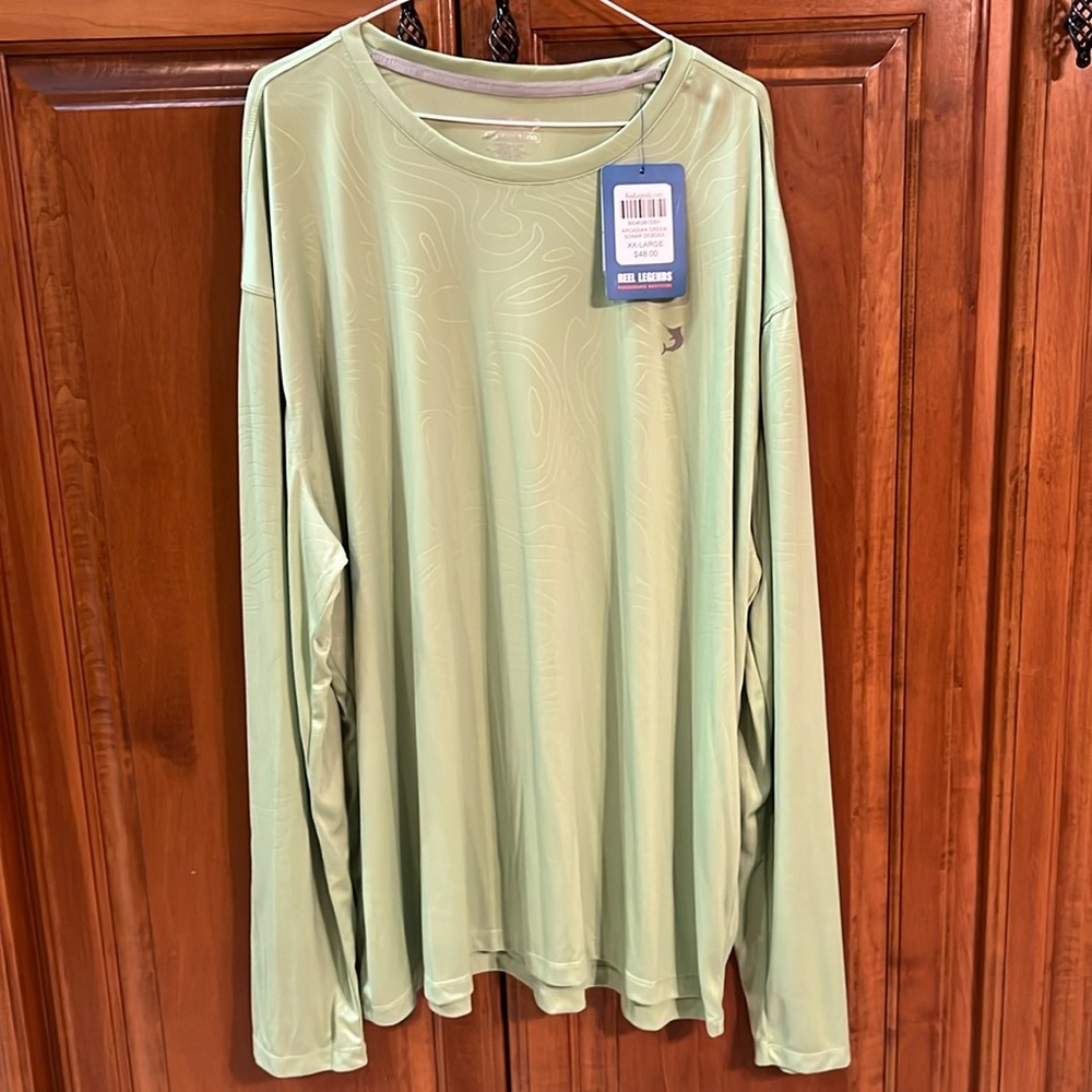 #37 - Reel Legends, Arcadian Green, XXL, long sleeve Dri-Fit shirt.